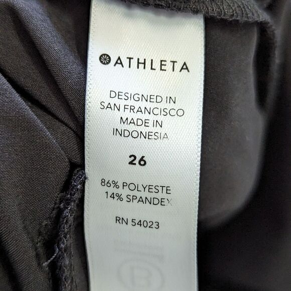 Athleta Plus Size Brooklyn High Waist Ribbed ankle pant black sz 26 - Picture 13 of 13